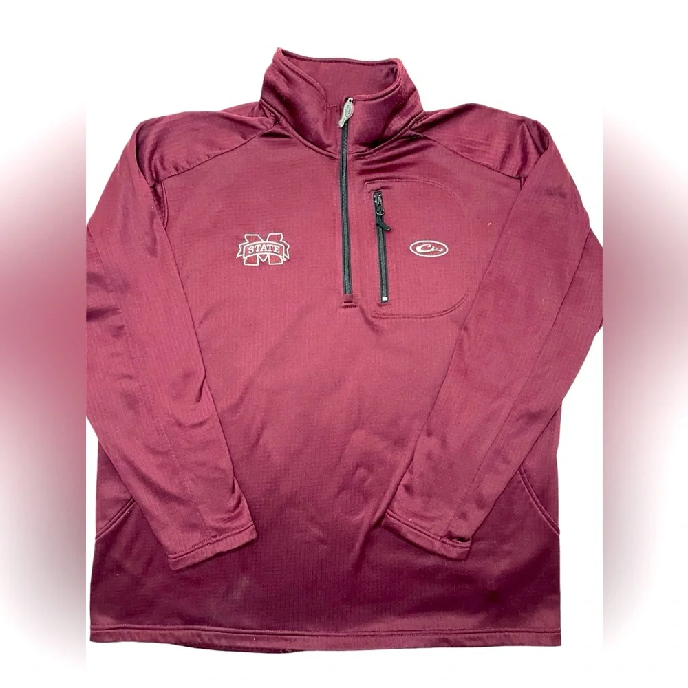 Mississippi State -Drake Waterfowl men’s XL Bulldogs 1/4 zip,jacket hunting